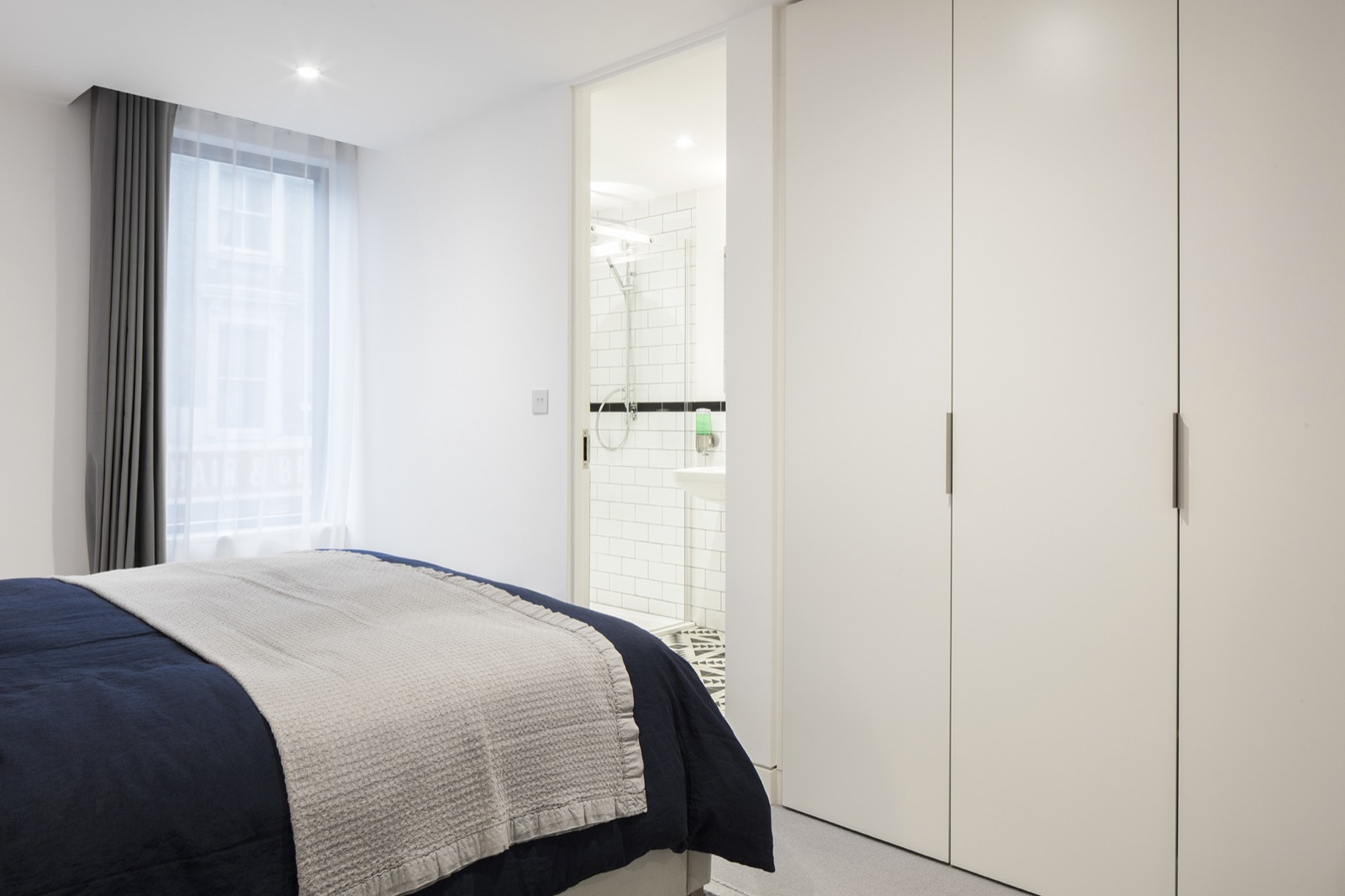 Bedroom with fitted wardrobes