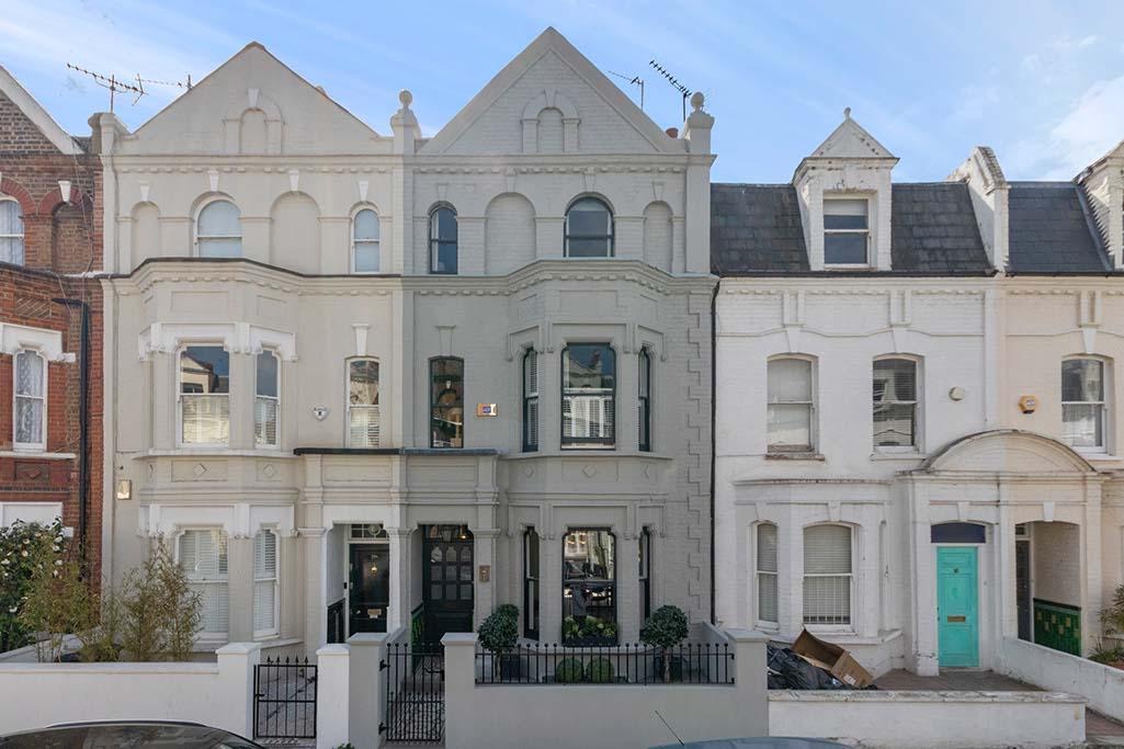 Restored Victorian terrace facade
