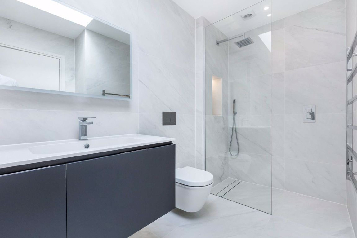 Bathroom with walk-in shower in Barking and Dagenham
