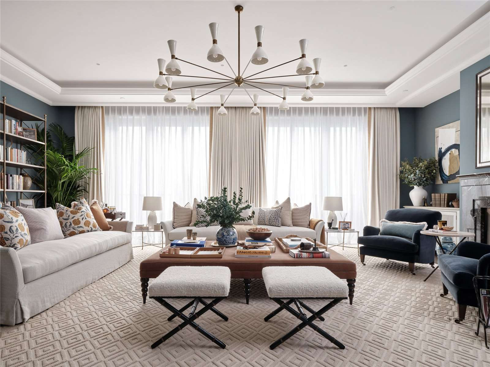 Drawing room of a Chelsea townhouse renovated by NU